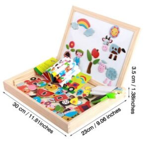 Set Creativ EduFun 2-în-1 – Tablă Magnetică cu Accesorii