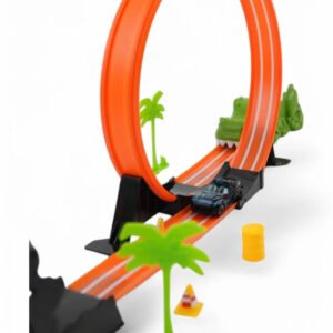 Set de Joacă „Dino Vehicle Launching Track” – Pistă cu Dinozaur și Mașinuță Die-Cast