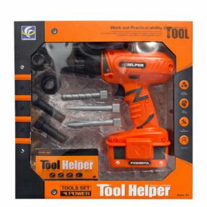 🔧 Set Unelte de Jucărie pentru Copii – Tool Helper cu Bormașină, Accesorii Incluse (3+ ani)