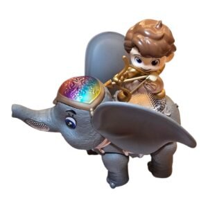🐘 Elefant Magic cu Călăreț – Jucărie Interactivă cu Lumină, Muzică și Abur Aromaterapie