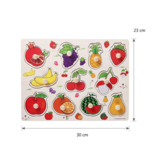 Puzzle din Lemn cu Fructe