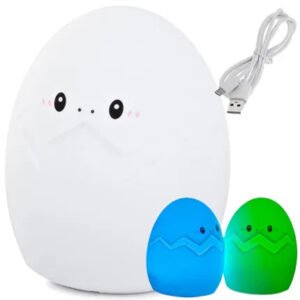 🥚 Lampa de Veghe Ou Magic – Mică, rotundă și gata de somn!