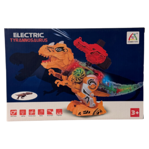 Dinozaur electric Tyrannosaurus – jucărie interactivă cu lumini și sunete