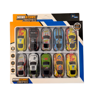 Set 10 Mașinuțe Metalice „Miniature Alloy Car” – Mașini de Curse pentru Copii