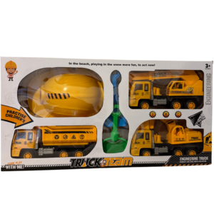 Set de Joacă „Truck Team – Urban Construction” – Utilaje de Construcții pentru Copii