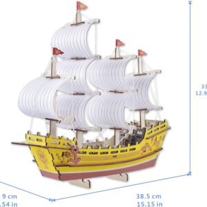 🌊 Puzzle 3D Corabia Negustorilor de Mătase