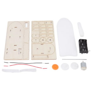 Barcă DIY din Lemn cu Motor Electric – Kit Educațional STEM pentru Copii