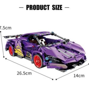 🏎️ Set Construcție Supercar, 470 Piese, Funcție Pull Back, 6+ ani