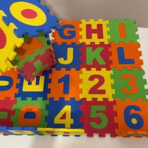 Covoraș Puzzle Educațional Alfabet & Cifre – EVA Soft Foam