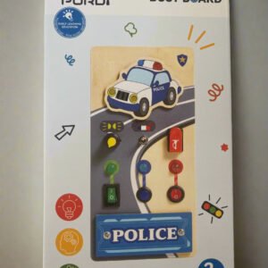 Tabla senzorială Montessori – Poliția în acțiune